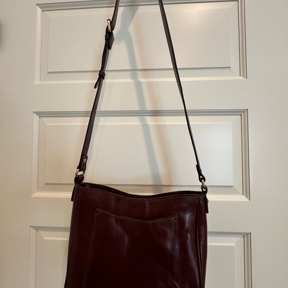 Patrica Nash Dark Brown Leather Crossbody Bag